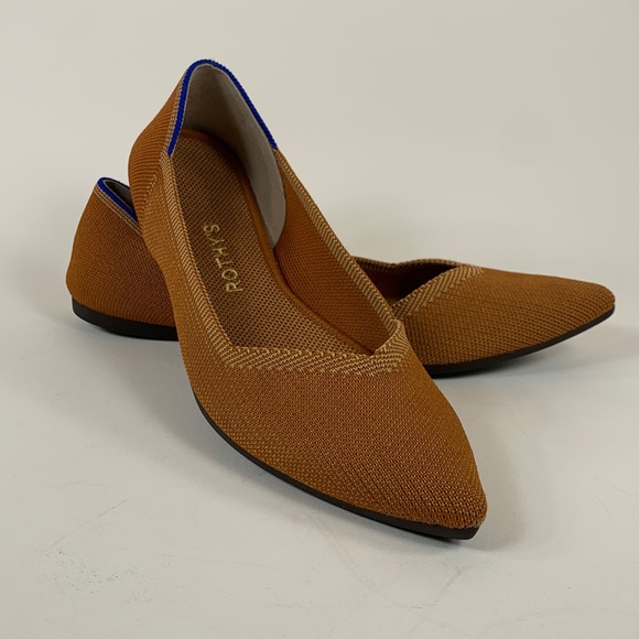 Rothy’s The Point Flats in Fawn - Picture 1 of 13